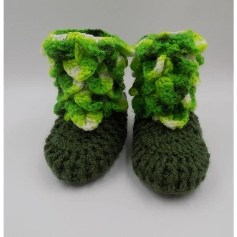 Baby Booties Crocodile Stitch‎ Crochet Baby Shoes